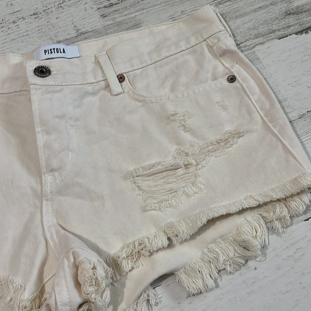 Pistola Cream Shorts Size 29 - Picture 5 of 12